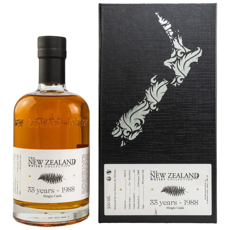 New Zealand Whisky Collection 1988/2021 - 33 y.o. - Single Cask Conquete