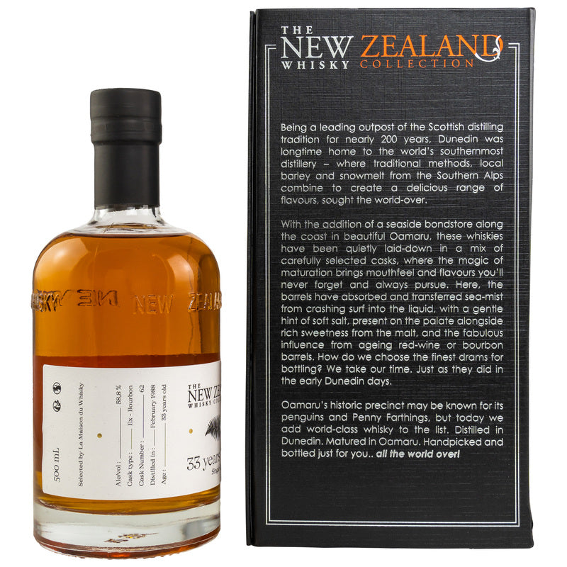 New Zealand Whisky Collection 1988/2021 - 33 y.o. - Single Cask Conquete