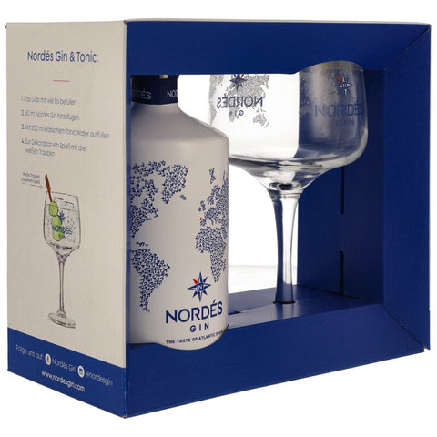 Nordes Gin mit Glas