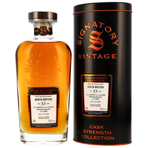 North British 1991/2024 - 33 y.o. - Sig CS Refill Oloroso Sherry Butt #262087 - Auktion