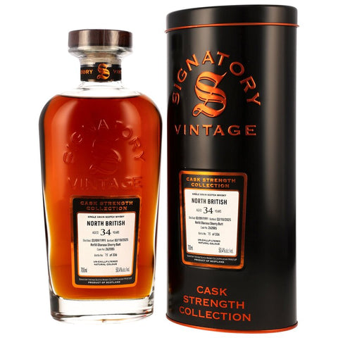 North British 1991/2025 - 34 y.o. - Refill Oloroso Sherry Butt #262085 - Sig CS