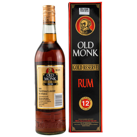 Rhum Old Monk 12 ans Gold Reserve