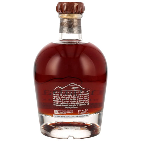 Ondjaba Le Whisky Namibien - Single Malt Fortifié Chenin Cask Finition Style Sherry