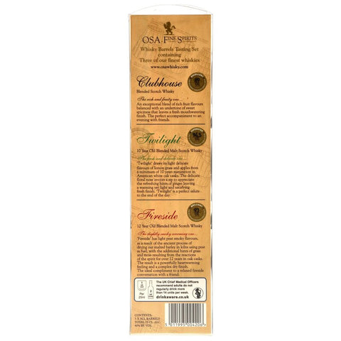 Collection de mini-casques OSA Fine Spirits 3 x 0,05 (Clubhouse/Twilight/Fireside) Nouvel équipement