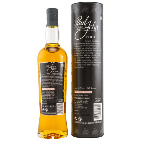 Whisky Single Malt Paul John Bold (Inde)