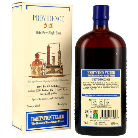 Providence 2020/2024 - 4 ans - Rhum pur haïtien - Habitation Velier