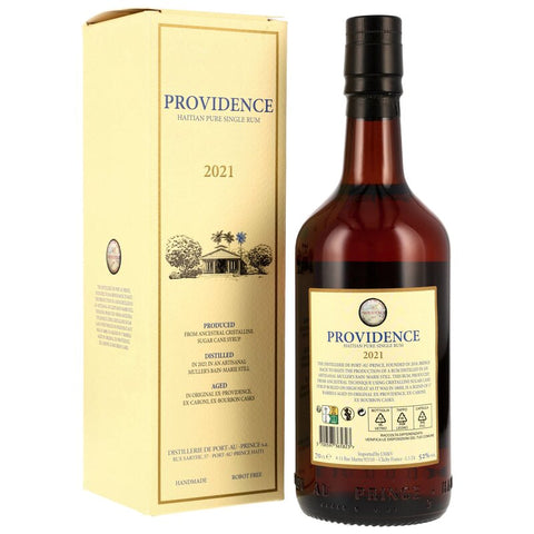 Providence 2021 Rhum pur haïtien (Velier)