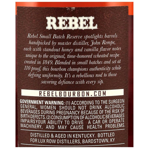 Rebel Yell Small Batch Reserve New Equipment 55%
