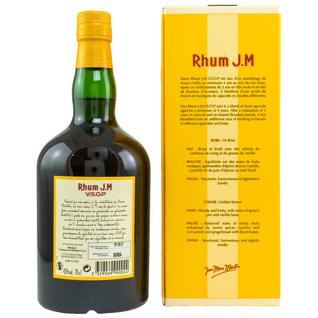 Acheter Rhum J.M V.S.O.P - Rhum Suisse