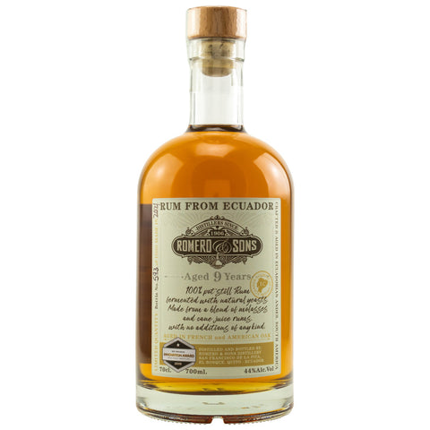 Romero &amp; Sons 9 ans Rhum Equateur