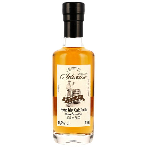 Ron Artesano Rum 10 y.o. Peated Islay Cask Finish #314-22 - 200ml