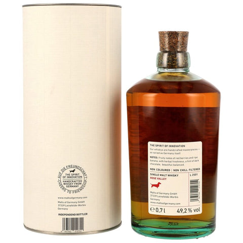 Rose Valley 4 y.o. Single Malt Whisky - Cognac & ex-Bourbon Casks - Malts of Germany