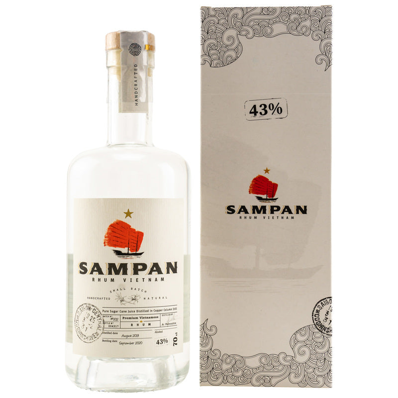 SAMPAN Classic White Rhum 43% (Vietnam)  in GP -