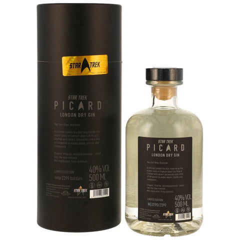 Star Trek Picard Earl Grey Gin Sammlerbox mit Glas