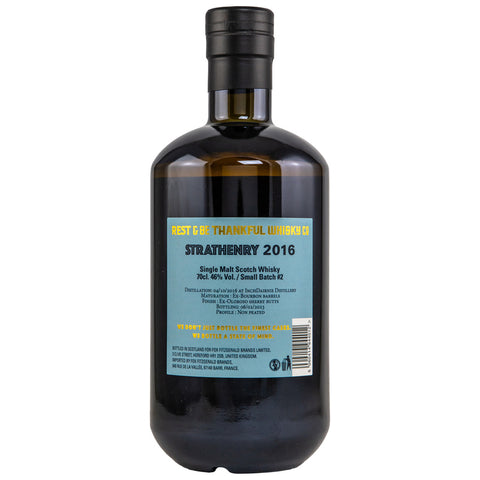 Strathenry 2016/2023 - 6 yo - Small Batch #2 - Rest &amp; Be Thankful