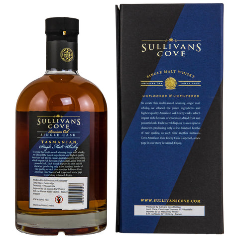 Sullivan's Cove ex-Tawny Single Cask #TD0318