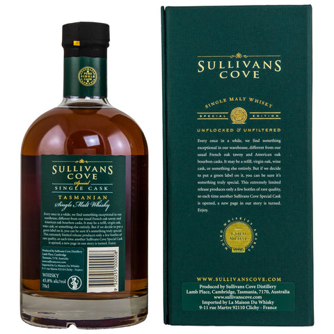 Sullivans Cove Special Cask Chêne américain ex-Apera Single Cask #TD0214