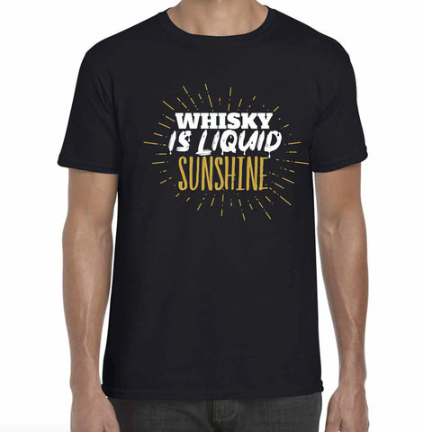 T-Shirt Whisky is liquid Sunshine - M