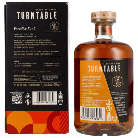 Turntable Spirits - Paradise Funk - Blended Scotch Whisky - Auktion