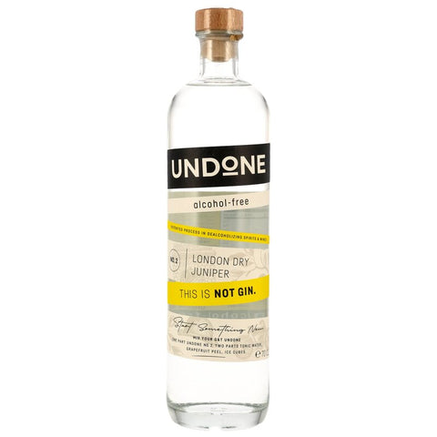 UNDONE No.2 London Dry Juniper / Not Gin (alkoholfrei) - MHD 05/2027  