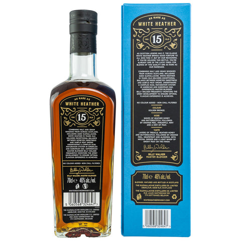 White Heather 15 yo Blended Scotch Whisky by Billy Walker