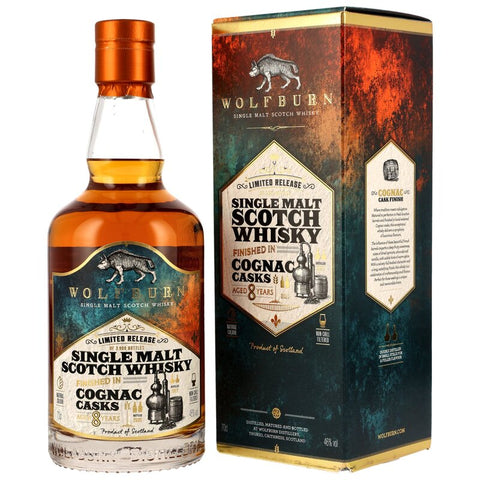 Wolfburn 2017/2025 - 8 ans - Finition en fût de cognac