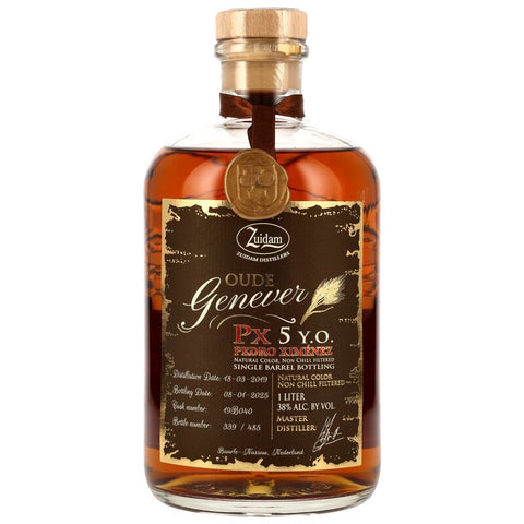 Zuidam Oude Genever 5 yo PX Single Barrel - LITER
