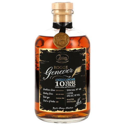 Zuidam Rogge Genever 2014/2025 - 10 y.o. - American Oak Cask Special No 40 - LITER