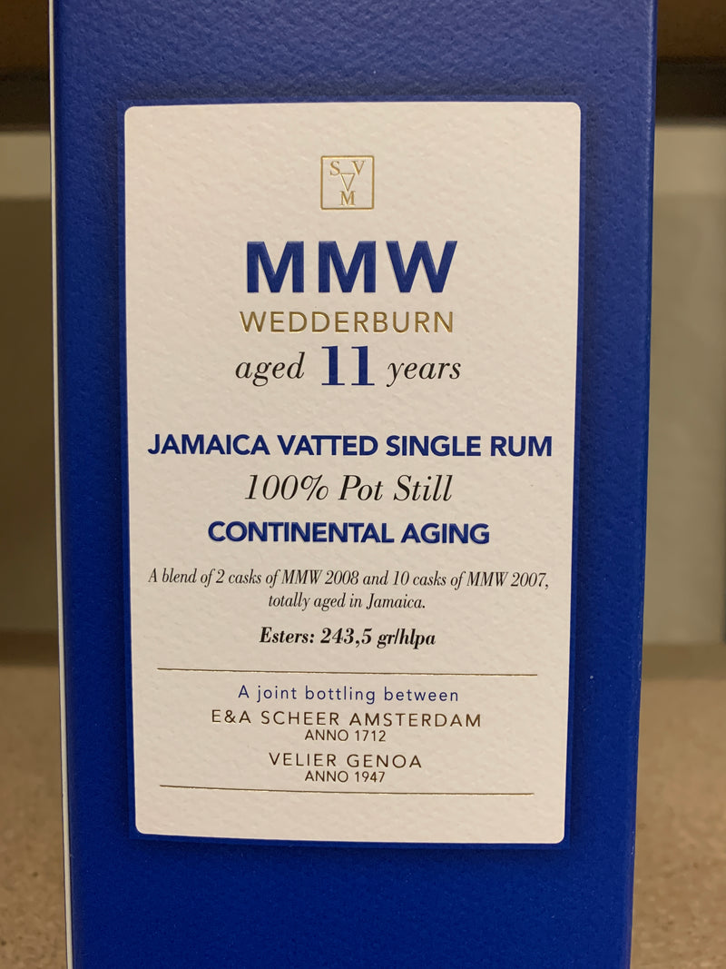 SVM 11 y.o MMV Blend Jamaica Vatted Single Rum-Continental Aging-Wedderburn
