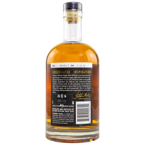 Balcones Texas Single Malt - Mirador