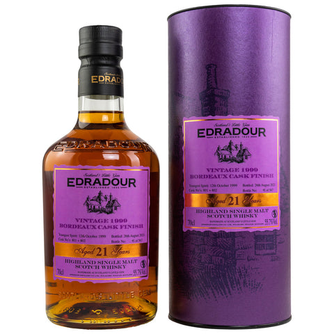 Edradour 1999/2021 Bordeaux Finish Casks 801 + 802
