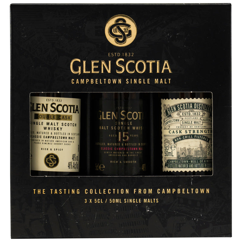 Glen Scotia Tripack (Double Cask/Victoriana/15 y.o.) - neues Victoriana Batch