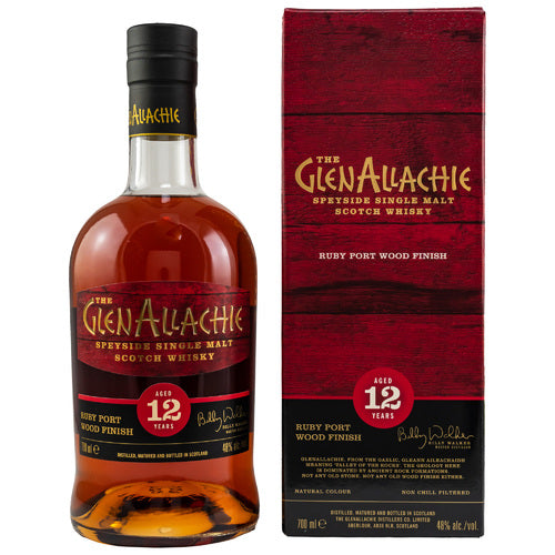 GlenAllachie 12 y.o. Ruby Port Wood Finish -