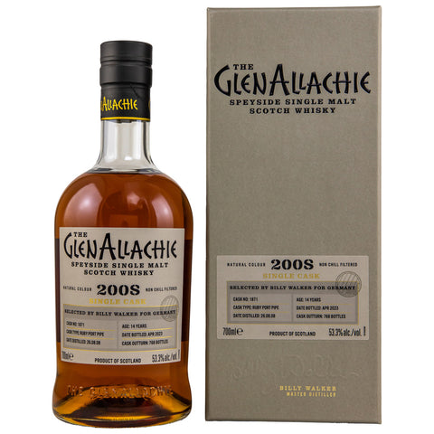 GlenAllachie 2008/2023 - 14 yo Ruby Port Pipe - #1871