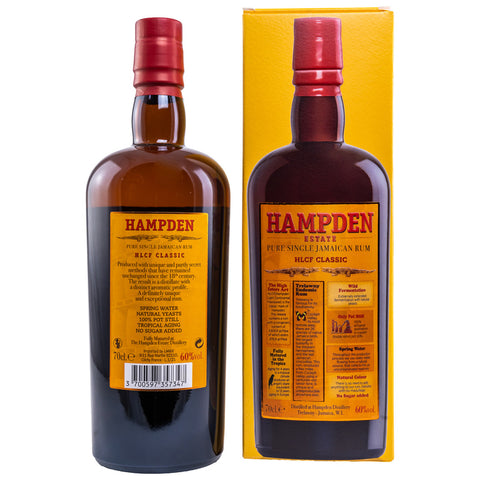 HAMPDEN HLCF Classic - Rhum jamaïcain pur single 60%