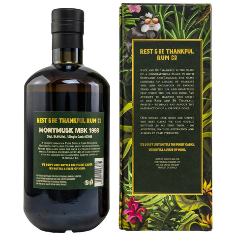 Monymusk 1998/2022 - 23 ans - MBK Single Cask #27845 - Rest &amp; Be Thankful