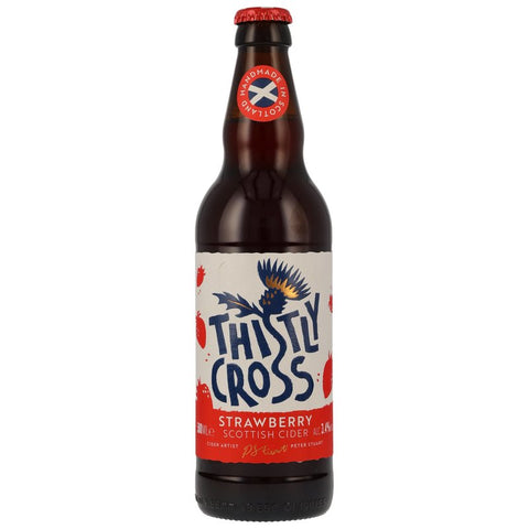 Carton de 8 bouteilles de 0,5 litre ! Thistly Cross - Cidre de fraise